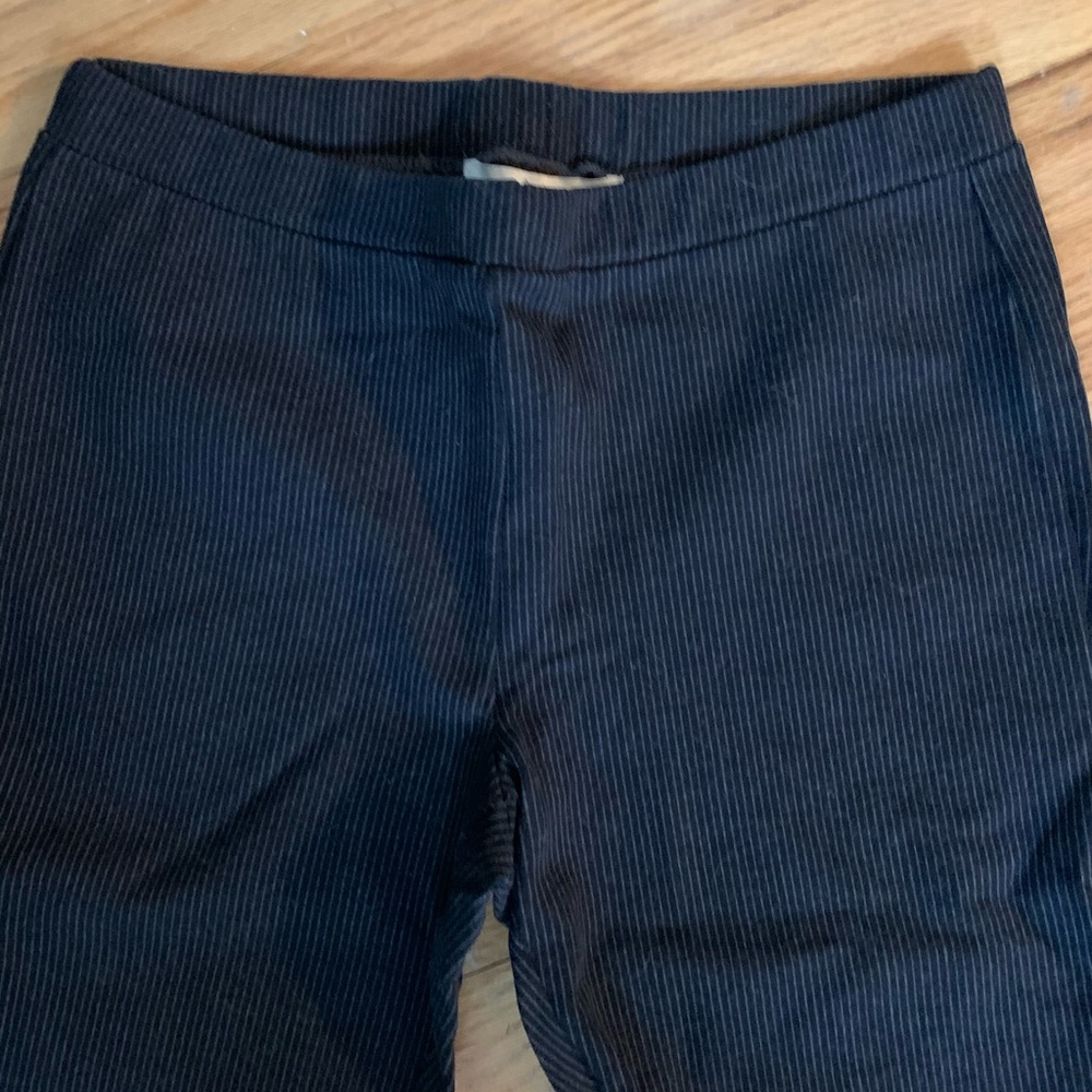 Joie Leggings; black pinstripe; size small
